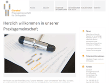 Tablet Screenshot of praxisclarahof.ch
